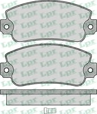 Тормозные колодки LPR 05P007