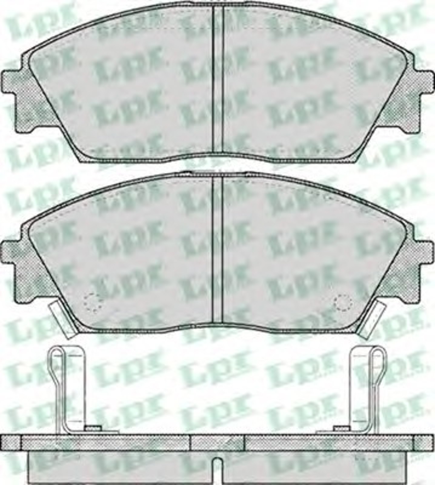 Колодки тормозные дисковые LPR 05P071