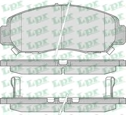 Тормозные колодки LPR 05P1071