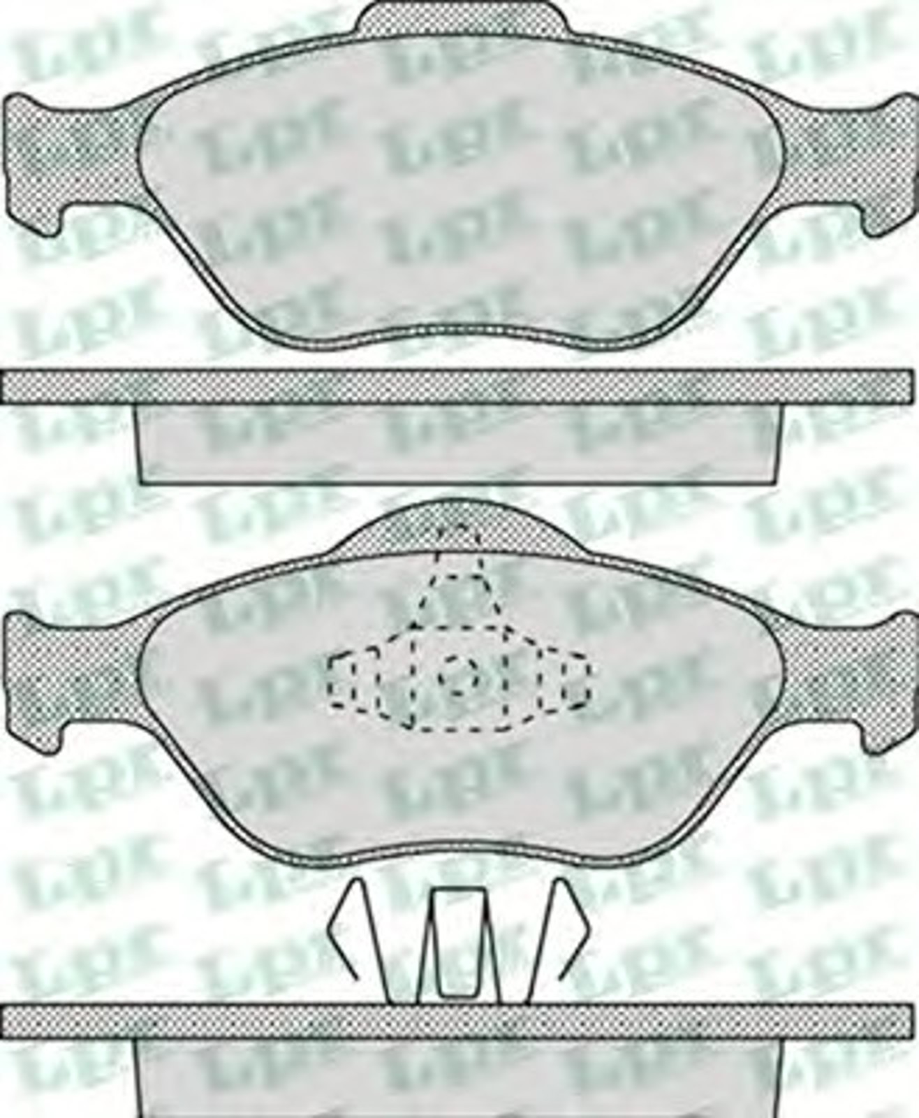 Колодки тормозные дисковые LPR 05P1088
