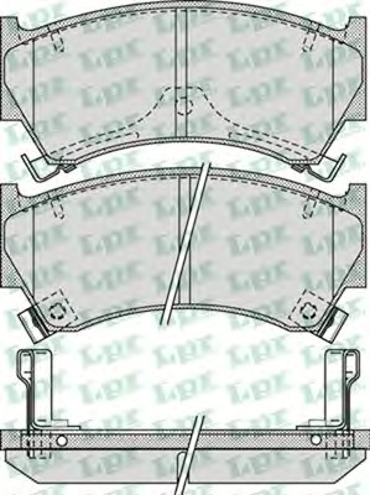 Колодки тормозные дисковые LPR 05P1101