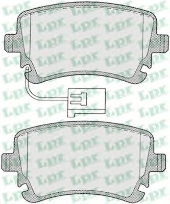 Тормозные колодки LPR 05P1206