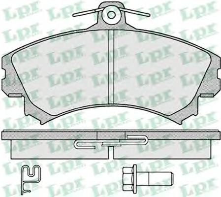 Тормозные колодки LPR 05P1221