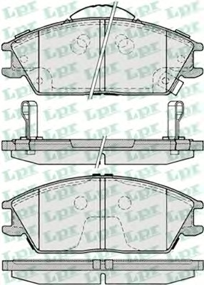 Тормозные колодки LPR 05P1222