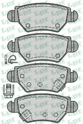 Тормозные колодки LPR 05P1227