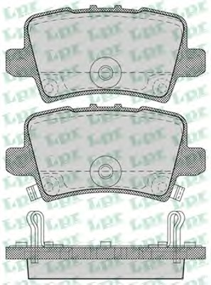 Тормозные колодки LPR 05P1273