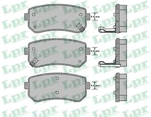 Тормозные колодки LPR 05P1344