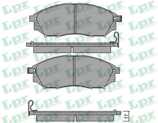 Тормозные колодки LPR 05P1406