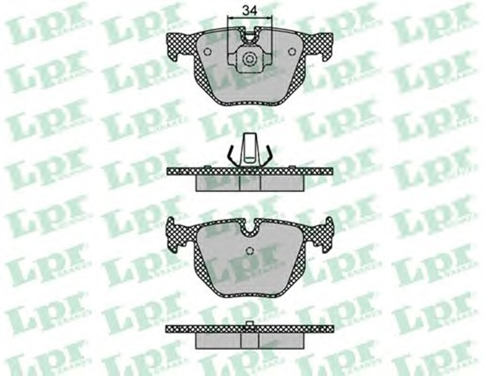 Колодки тормозные дисковые LPR 05P1477