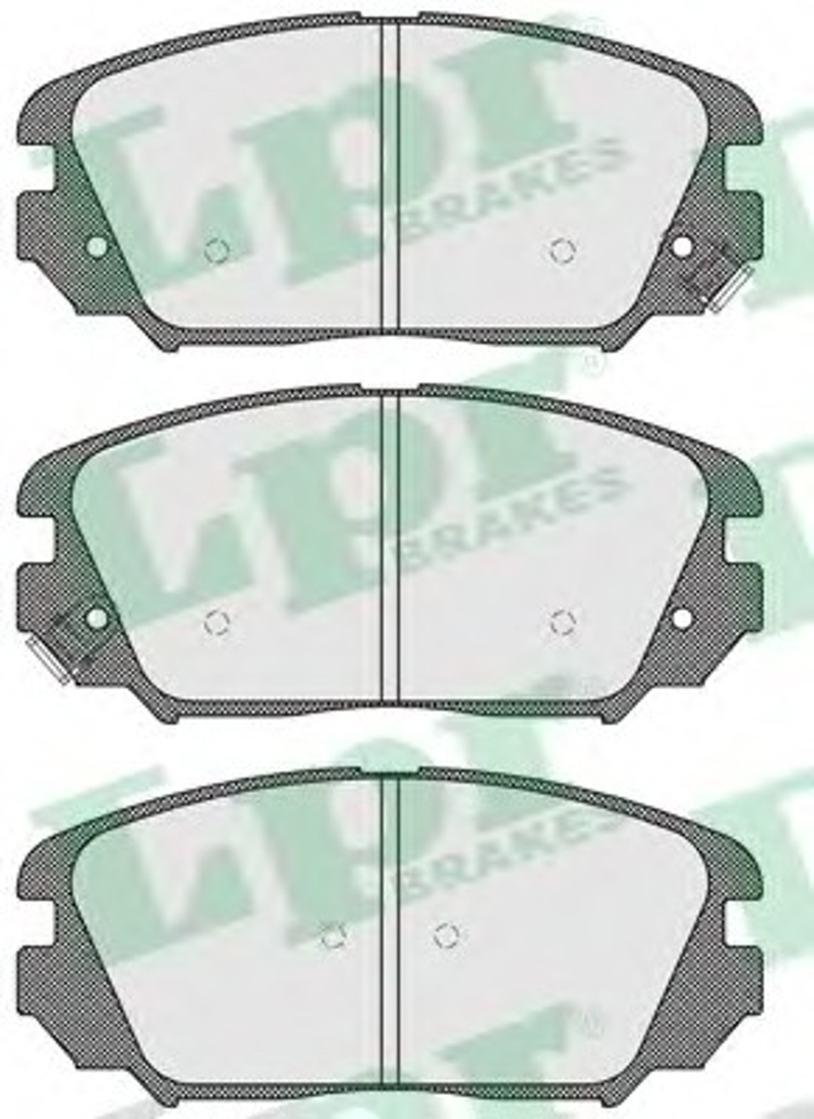 Колодки тормозные дисковые LPR 05P1599