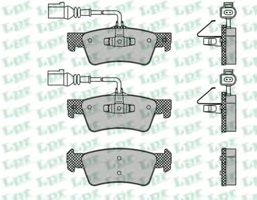 Тормозные колодки LPR 05P1667