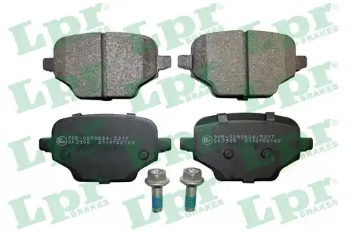 Колодки тормозные дисковые lpr LPR 05P2162