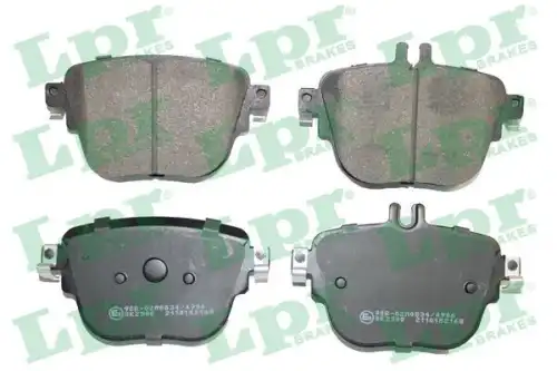 Колодки тормозные дисковые lpr LPR 05P2168