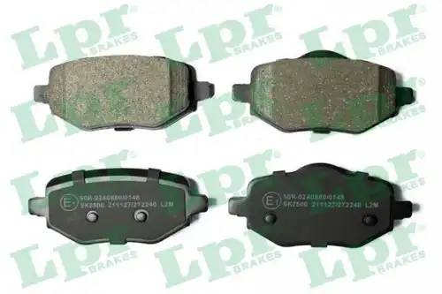 Колодки тормозные дисковые lpr LPR 05P2240