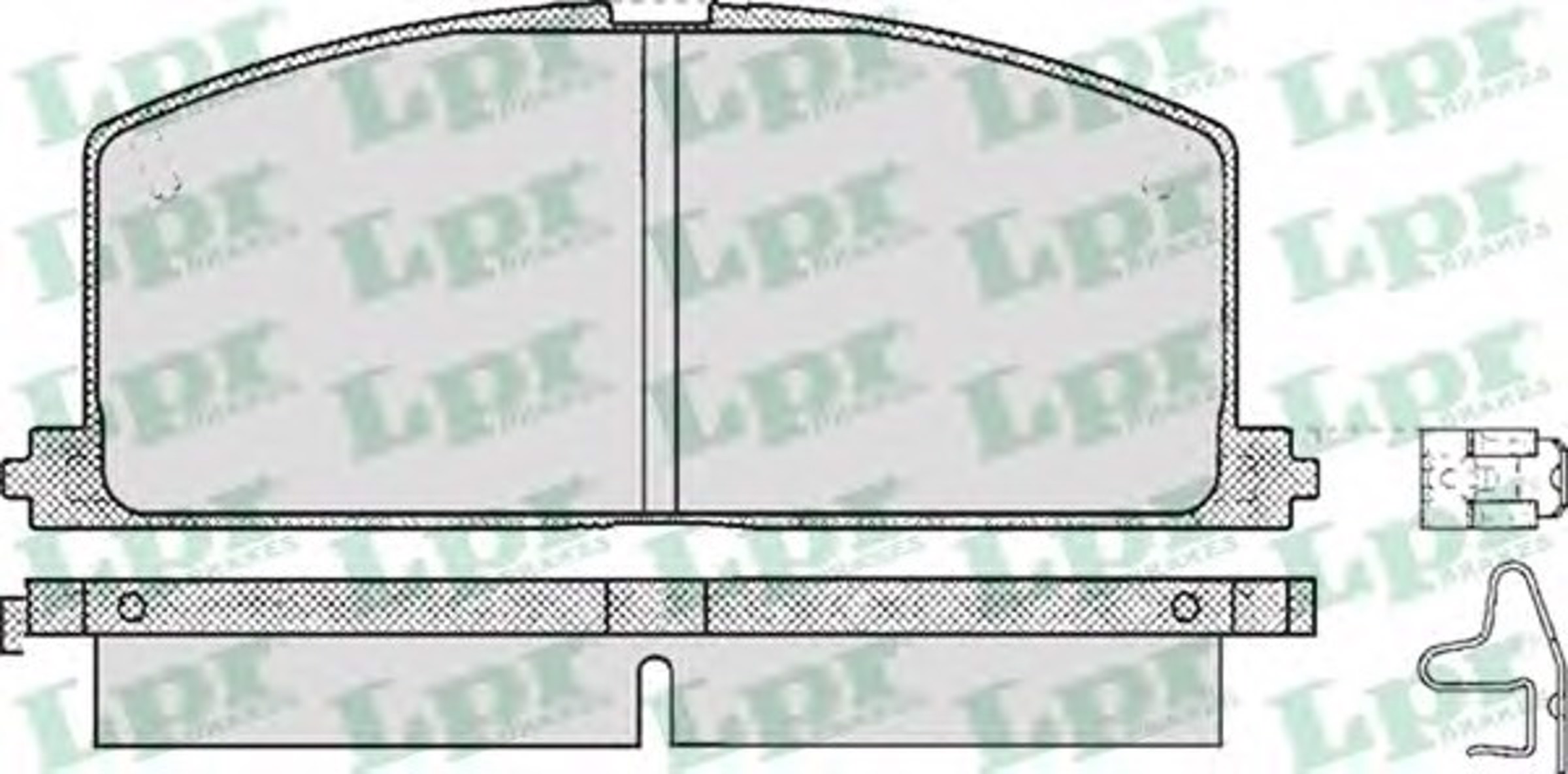 Тормозные колодки LPR 05P268