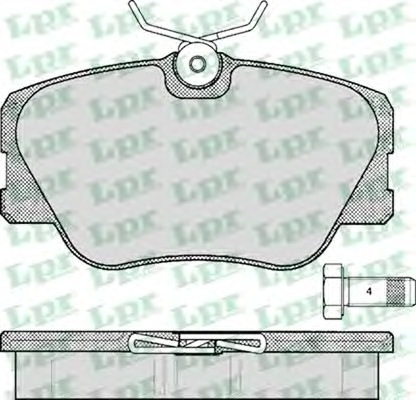 Тормозные колодки LPR 05P280