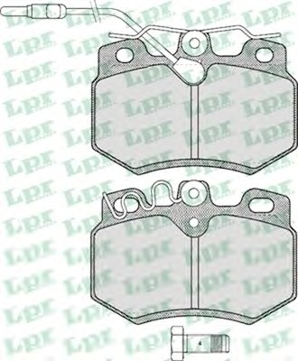 Тормозные колодки LPR 05P282