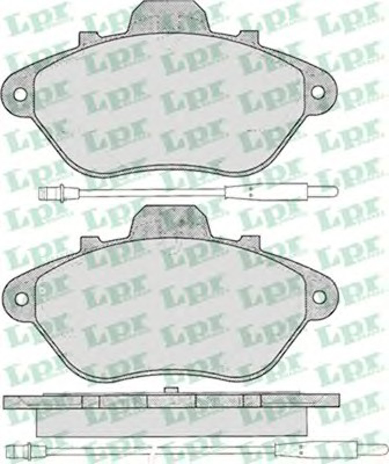 Колодки тормозные дисковые LPR 05P328