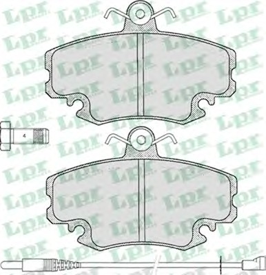 Тормозные колодки LPR 05P349