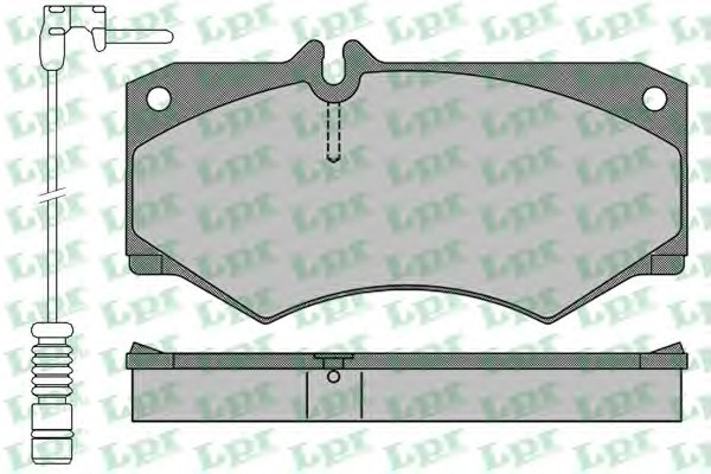 Колодки тормозные дисковые LPR 05P408A