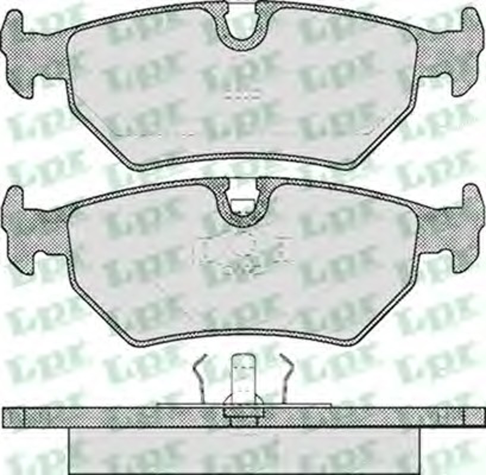 Колодки тормозные дисковые LPR 05P418