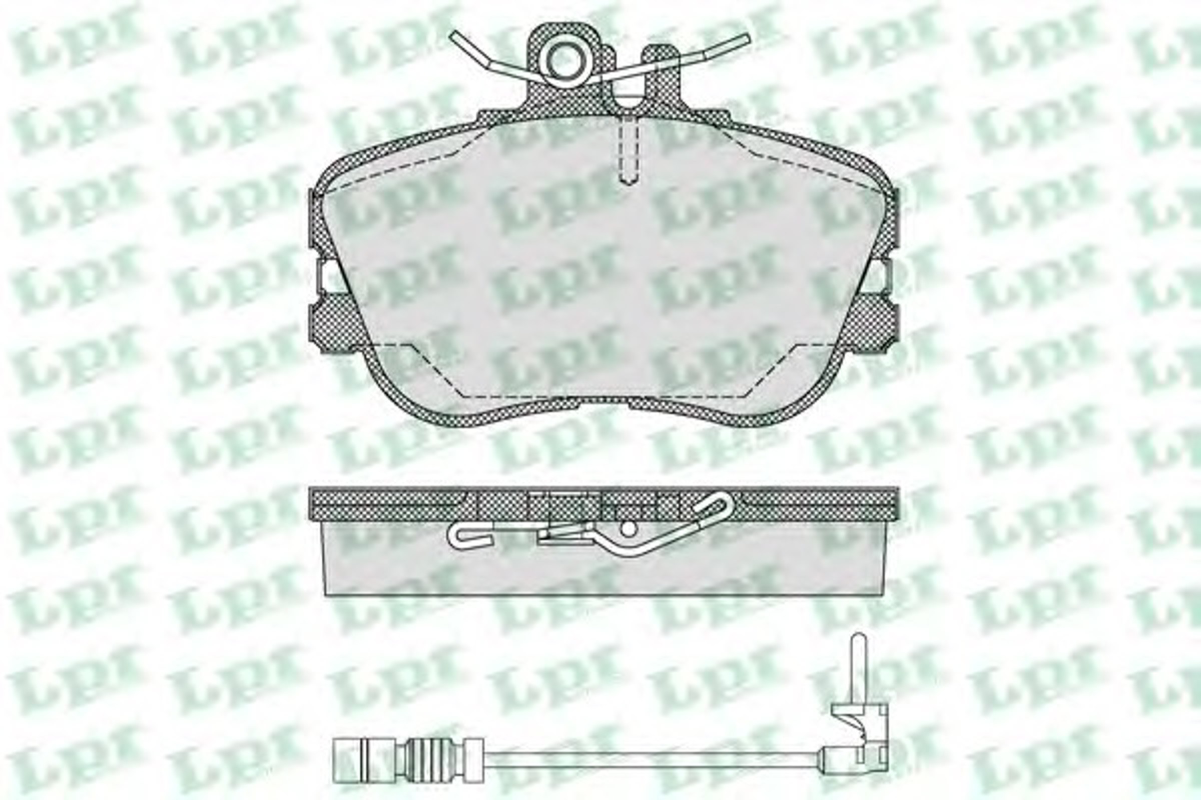 Колодки тормозные дисковые LPR 05P492A