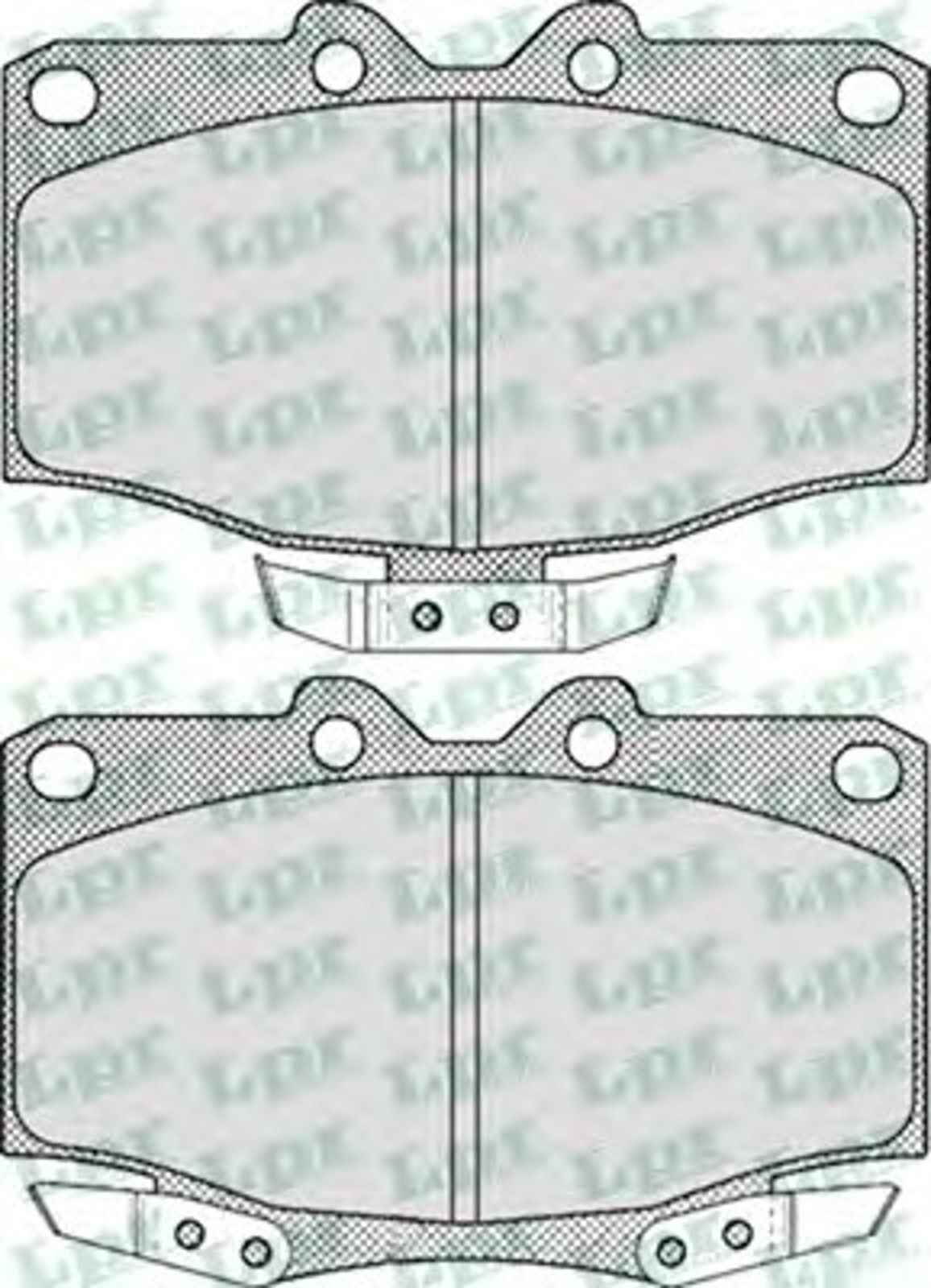 Колодки тормозные дисковые LPR 05P515