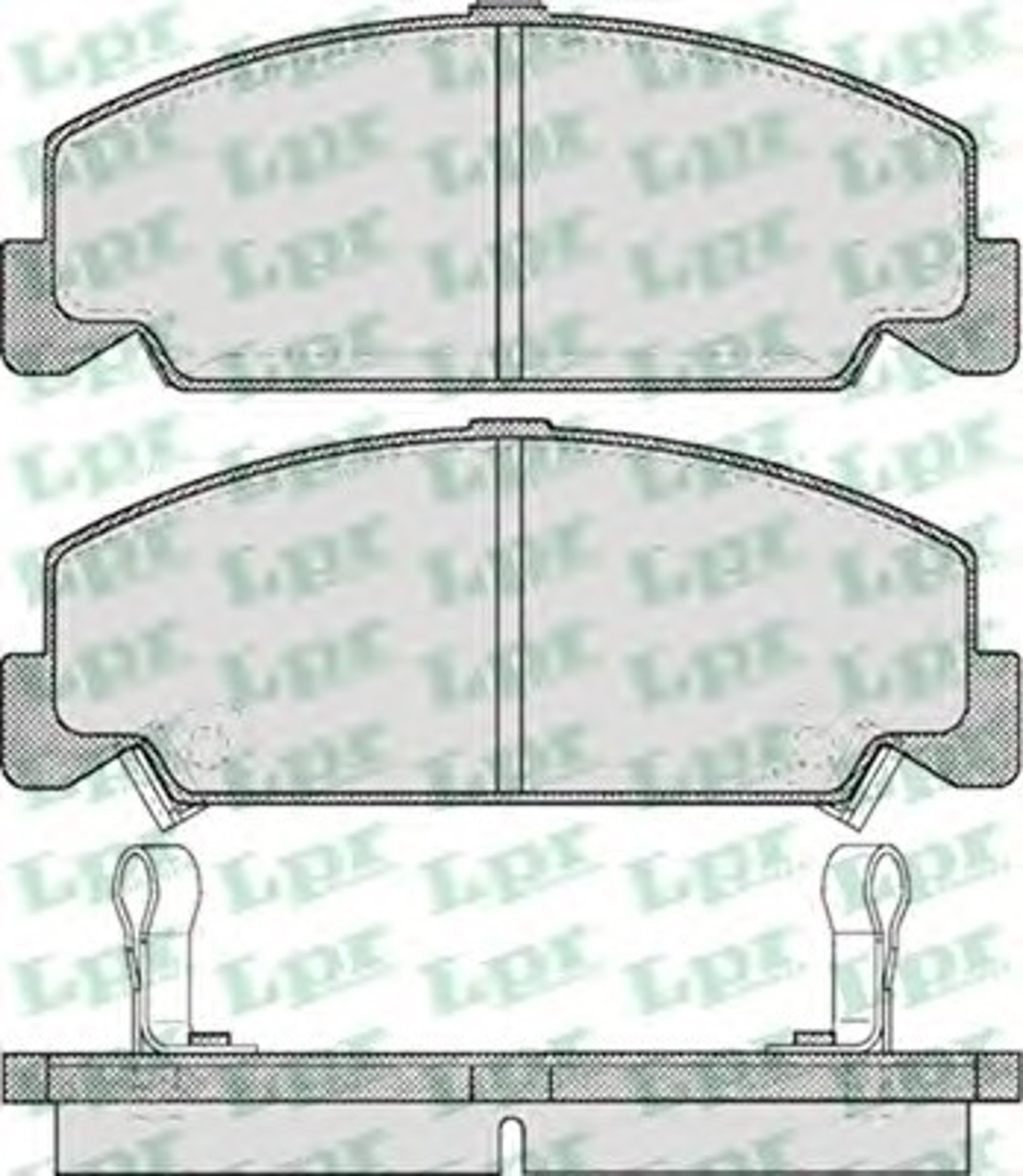Колодки тормозные дисковые LPR 05P551