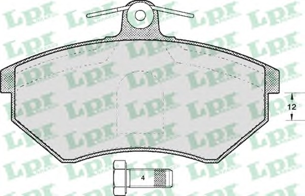 Тормозные колодки LPR 05P600