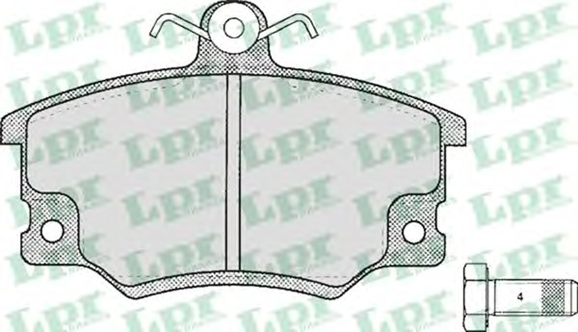 Колодки тормозные дисковые LPR 05P676