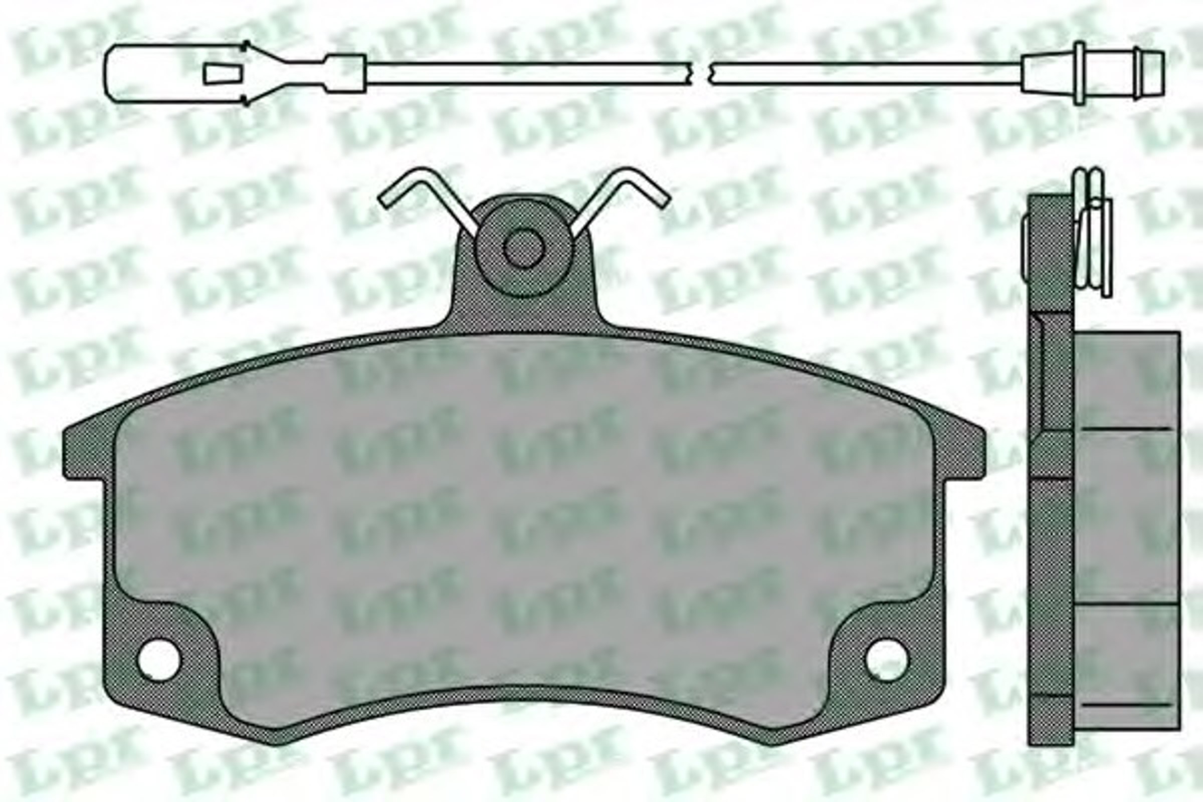 Колодки тормозные дисковые LPR 05P988