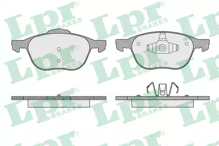 Колодки тормозные дисковые LPR 05P1627