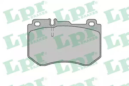 Колодки тормозные mercedes w205 14- передние l127.7мм LPR 05P1980