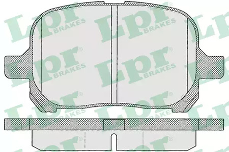 Колодки тормозные дисковые LPR 05P953