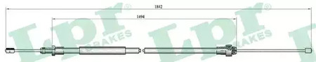 Трос стояночного тормоза lpr LPR C0094B
