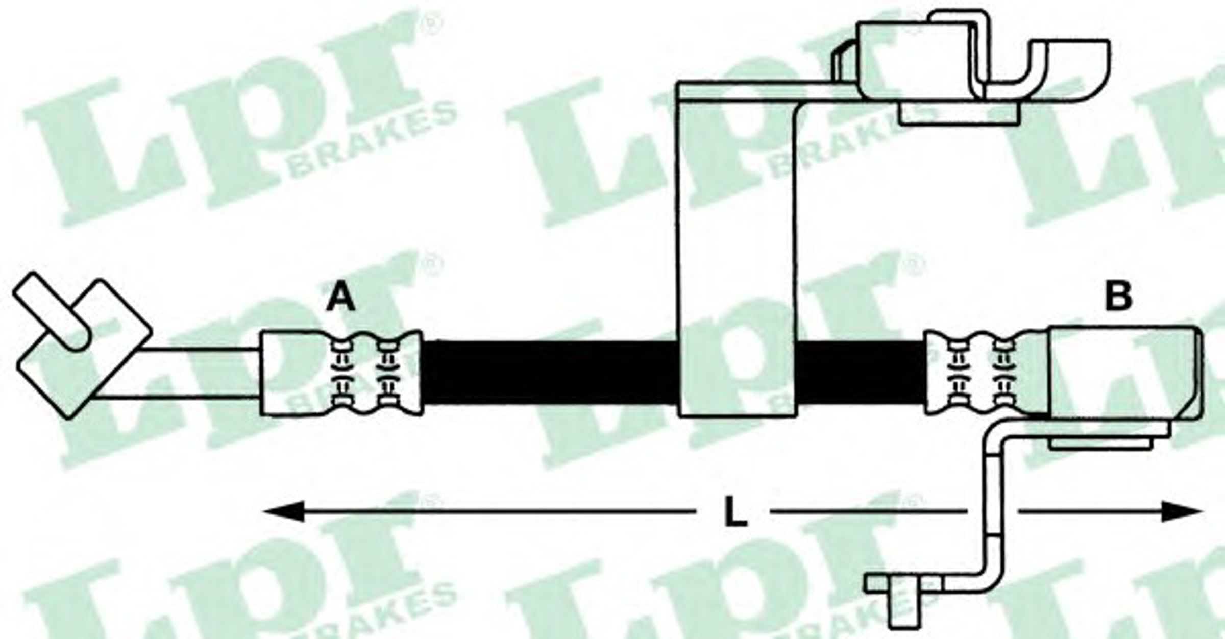 Шланг тормозной LPR 6T47271