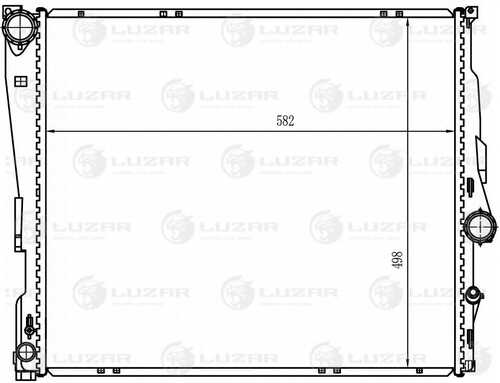 Радиатор системы охлаждения LUZAR LRc26182