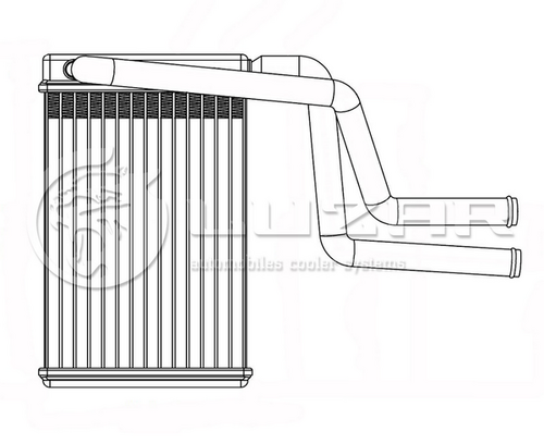 Радиатор отопителя LUZAR LRh 1070