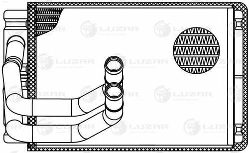 Радиатор печки LUZAR LRh0827