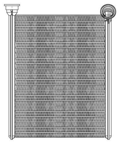 Радиатор печки LUZAR LRh20S4