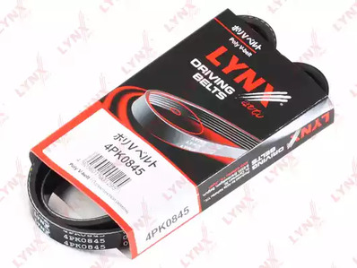 Поликлиновой ремень (ручейковый) LYNXAUTO 4PK0845