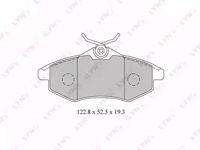 Комплект тормозных колодок дискового тормоз LYNXAUTO BD-2204