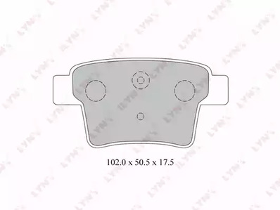 Комплект тормозных колодок дискового тормоз LYNXAUTO BD-3008