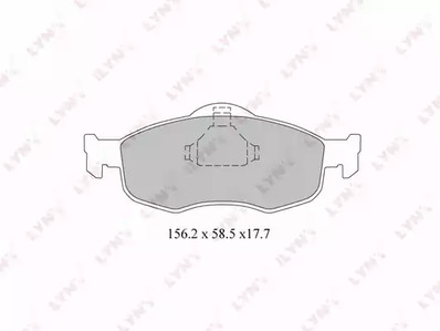 Комплект тормозных колодок дискового тормоз LYNXAUTO BD-3011