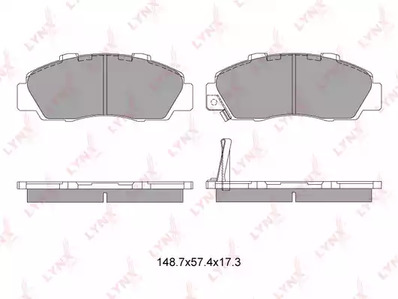 Комплект тормозных колодок дискового тормоз LYNXAUTO BD-3405
