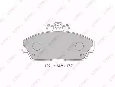 Комплект тормозных колодок дискового тормоз LYNXAUTO BD-3426
