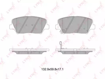 Комплект тормозных колодок дискового тормоз LYNXAUTO BD-3630