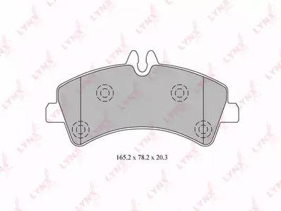 Колодки тормозные LYNXAUTO BD-5344