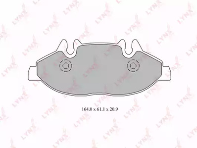 Комплект тормозных колодок дискового тормоз LYNXAUTO BD-5348
