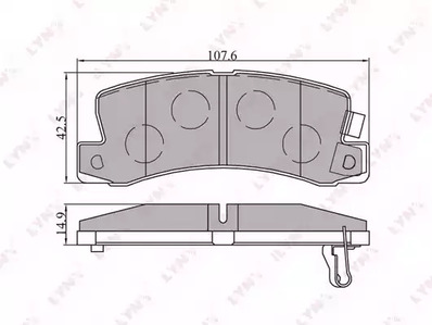Тормозные колодки LYNXAUTO BD-7521